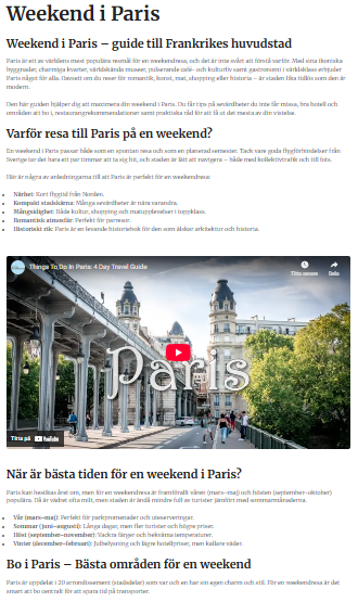 Weekendpaket